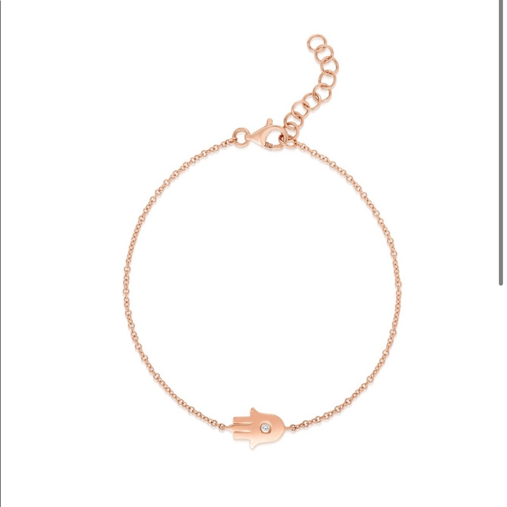 SINGLE DIAMOND HAMSA BRACELET